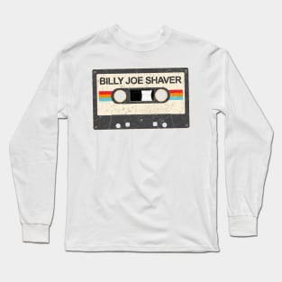 kurniamarga vintage cassette tape Billy Joe Shaver Long Sleeve T-Shirt